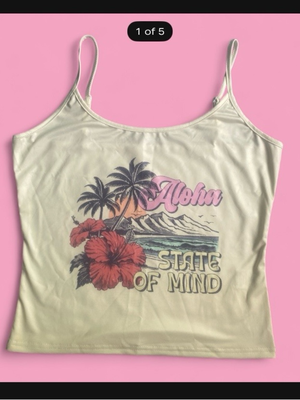 INAWLY Women's Floral Print Crop Top Camisole Size XL